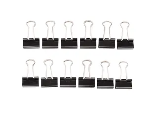 Papierklem MAUL 215 foldback 16mm capaciteit 5mm zwart 12 stuks - 4