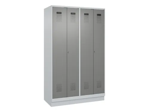 locker voor scheiding van kleding,HxBxD 1950x1200x500mm,4vak