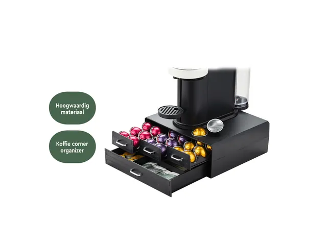 Koffiecapsulehouder BRASQ CD400 4 lades Zwart