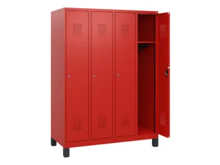 schoollocker,HxBxD 1630x1200x500mm,4vak,vak B 300mm,cil.-slot,voeten - 1