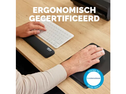 Polssteun Fellowes Breyta compact zwart 6x32cm