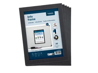 Europel Infokader Magnetisch set 5 stuks A5 Zwart - 11
