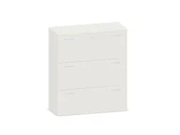 hangmappenkast 1150x1000x430mm 3hangmappenframes Wit