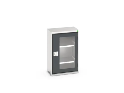 vitrinekast,HxBxD 800x525x350mm,2xStalen bodem,romp RAL7035