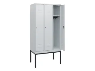 locker,HxBxD 1950x900x500mm,3vak,vak B 300mm,cil.-slot,voetonderstel - 2