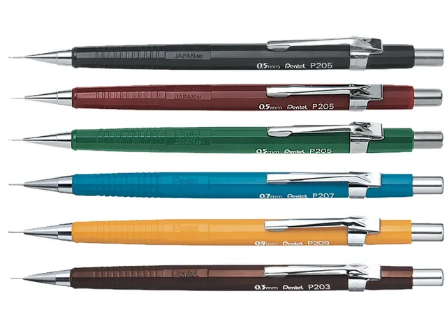 Vulpotlood pentel P207 0.7mm blauw