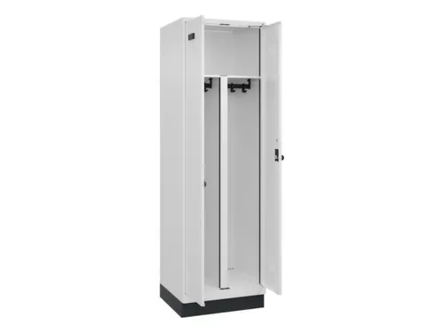 PBM-locker,HxBxD 1950x600x500mm,2vak,vak B 300mm,draaigrendel
