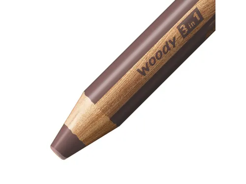 Kleurpotloden STABILO 880 woody 3 in 1 multitalent bruin
