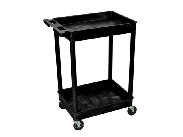 Kunststof etagewagen,draagverm. 150kg,2etage(s),laadvl. LxB 610x460mm