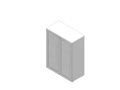 vitrinekast HxBxD 1232x900x450mm 2xhouten vloer 3 OH aluminium wit