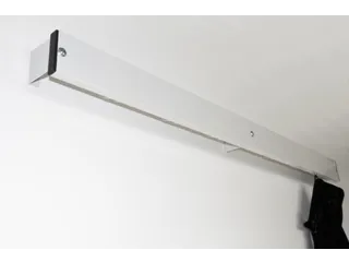 wandkapstok,HxL 100x1500mm,6jashaken,aluminium/staal,RAL7035 - 3