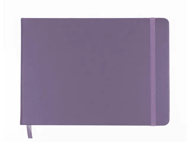 Schetsboek Kangaro A5 landscape heather purple PU HC 80 vel 140gr room