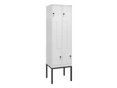 Z-garderobekast,HxBxD 2120x600x500mm,vak B 150/300mm,draaigrendel