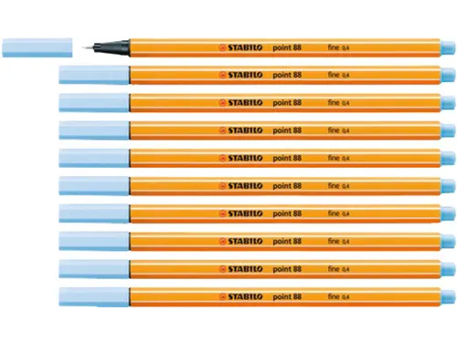 Fineliner STABILO point 88/11 fijn ijsblauw