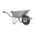 kruiwagen,80l,HxBxD 620x580x1460mm,staal,grijs,lucht-banden