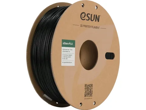 eSUN 3D printer Fluorescerend Filament eStar-PLA 1,75mm Zwart 1kg