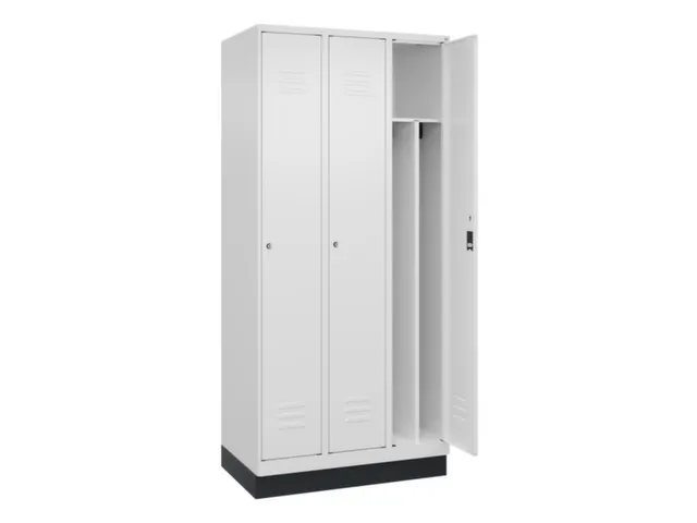 locker voor scheiding van kleding,HxBxD 1950x900x500mm,3vak