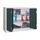 Vouwdeurkast 1000x1200x500mm 2legborden Verzinkt Ral7035 Front Ral7016