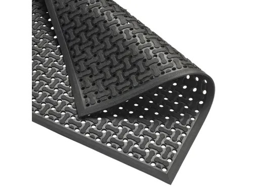 werkplekmat,mat,HxLxB 8,5x900x600mm,nitril,geperforeerd,antislip