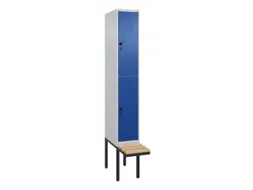 Dubbeldekse dekenkist,HxBxD 2120x300x815mm,1x2vak.,vak B 300mm