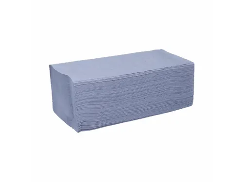 CMT handdoek Blauw 1-laags V-vouw 25x23cm Recycled 5.000 stuks