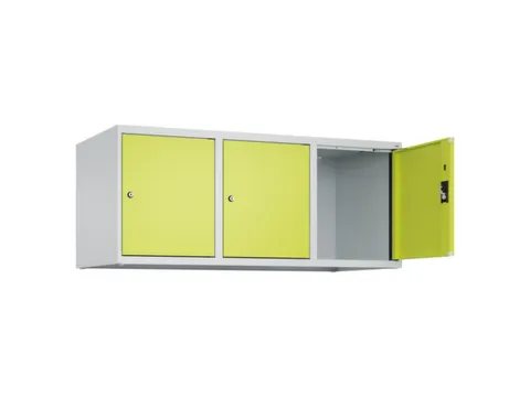 opzetkast,v. locker,3vak.,vak B 400mm,HxBxD 500x1200x500mm