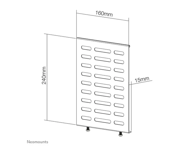 Neomounts NS-MBTC100BLACK Mediaspeler houder - max 10 kg - hxb 24x16 c