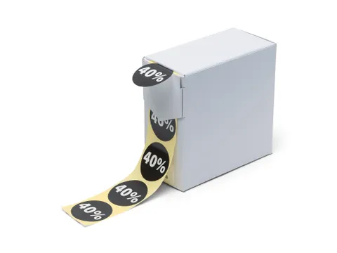 Kortingsetiket 40% op Rol 35mm 250 Stuks
