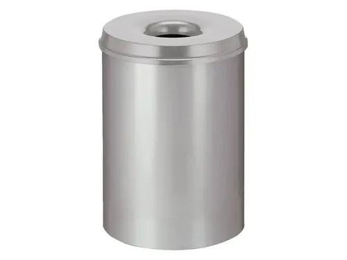 Papierbak met vlamdover Vepabins 50 liter 33.5cm x 63cm Lichtgrijs