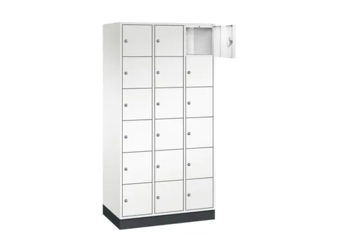 lockerkast,HxBxD 1950x920x500mm,3x6vakken,cil.-slot,sokkel