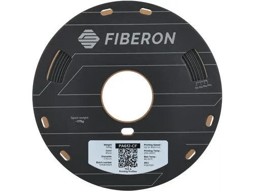 PA612-CF15 1,75mm zwart 0,5kg Fiberon 3D Filament