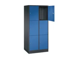 grootvolume-lockersysteem,HxBxD 1950x820x600mm,2x3vakken,cil.-slot