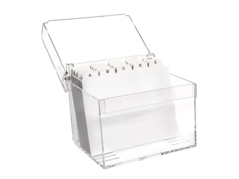 Kaartenbak Maul met index DIN A6 acryl