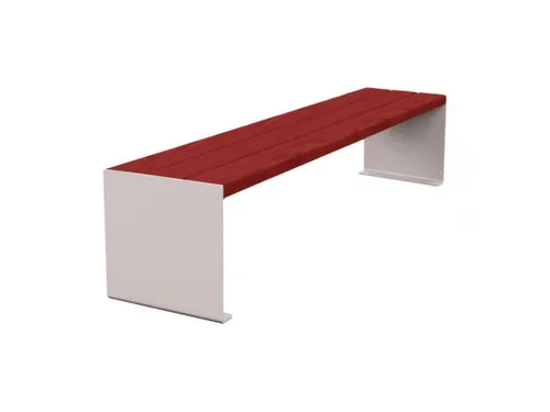 zitbank,B 1800mm,3latten,hout-zitting Mahonie,zitting H 450mm