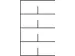 hangmappenkast,HxBxD 1300x800x435mm,4hangmappenframes,twee banen