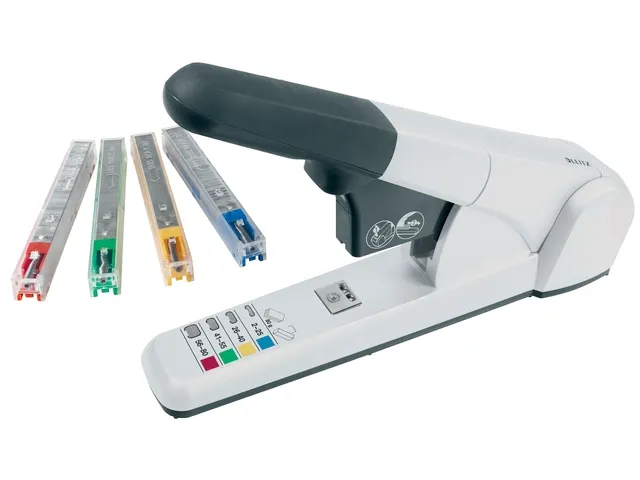 Blokhechter Leitz 5551 Heavy Duty 80vel zilvergrijs