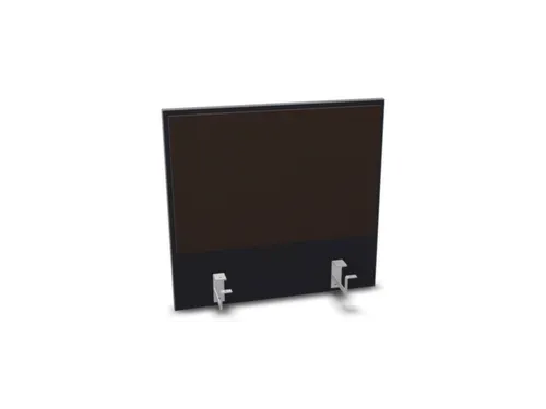 opzetpaneel,v. bureau,aanbouw achter,B 600mm,CC-zwart,BN2036-bruin