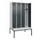 locker met bank,HxBxD 2120x1200x815mm,4vak,vak B 300mm,draaigrendel