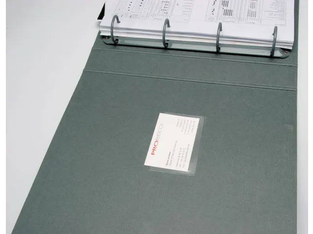 Visitekaart Tas/Pocket Zelfklevend PP 60x95mm Korte Zijde Open 10 Stuk