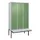 locker met bank,HxBxD 2120x1200x815mm,3vak,vak B 400mm,cil.-slot