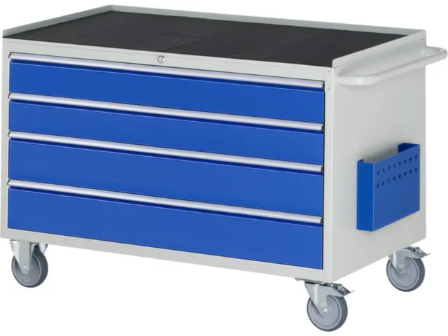 chariot à outils HxlxP 795x1145x650mm plateau métal force 450kg