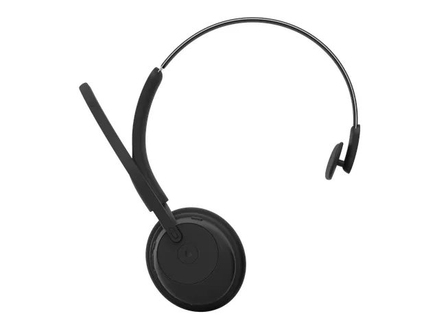 Jabra Evolve3 45 MS Mono draadloze headset met ANC, USB-C Oplaadstanda