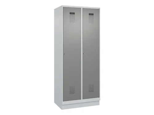 locker,HxBxD 1950x800x500mm,2vak,vak B 400mm,cil.-slot,sokkel