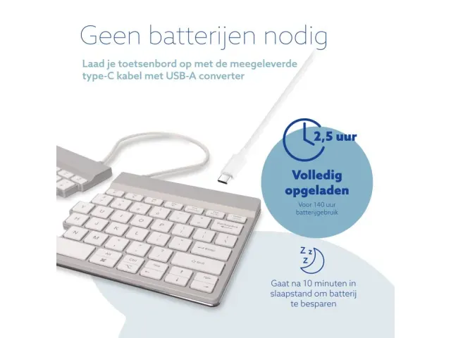 Toetsenbord R-Go Split Break QWERTY WL Wit