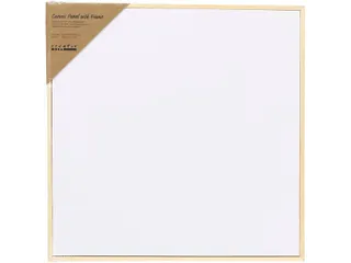 Canvaspaneel Creativ Company met lijst 300x300mm wit - 1