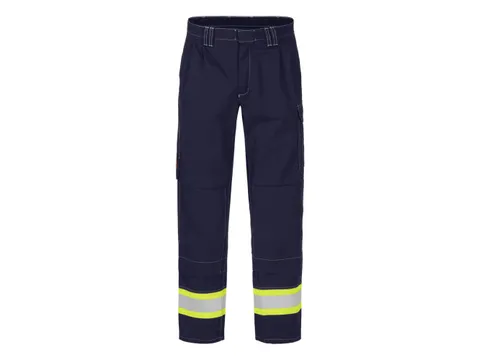 Tranemo 5726 werkbroek, marineblauw/fluo geel, maat 54, per stuk