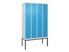 armoire vestiaire Z HxlxP 2120x1200x500mm larg. compart. 150/300mm