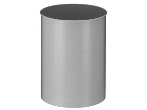 Ronde Papierbak Metaal 30 Liter Aluminum