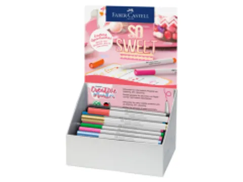Marker creatief Faber-Castell Goldfaber brushpunt B display a 50 stuks