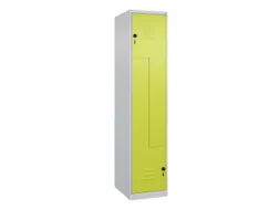 Z-garderobekast,HxBxD 1850x400x500mm,vak B 200/400mm,draaigrendel